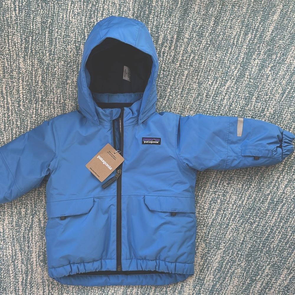 Patagonia Baby Snow Pile Jacket- Blue- 2T- NWT